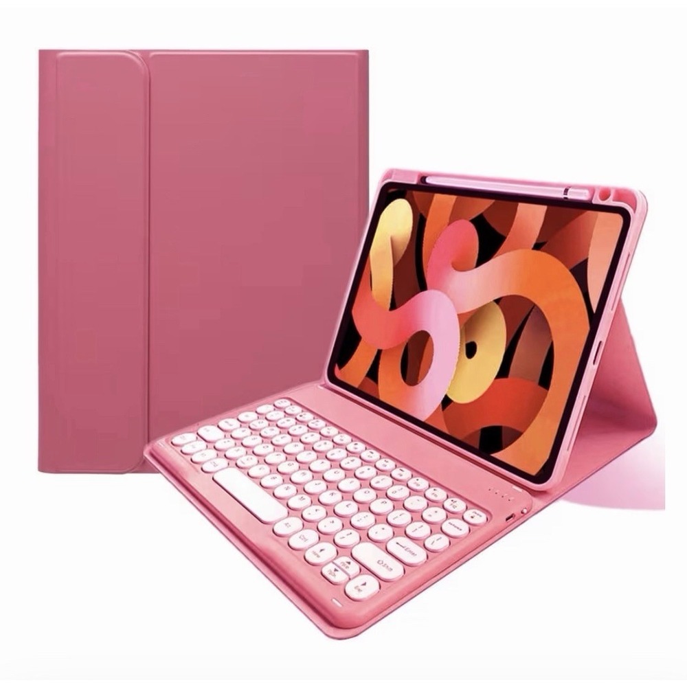 Wireless keyboard protective case for ipad‎ Pro 11 M4 2024 and M5 2025 Pink